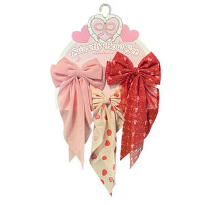 Under One Sky Sweetly Barrette Bow Set of Three NWT